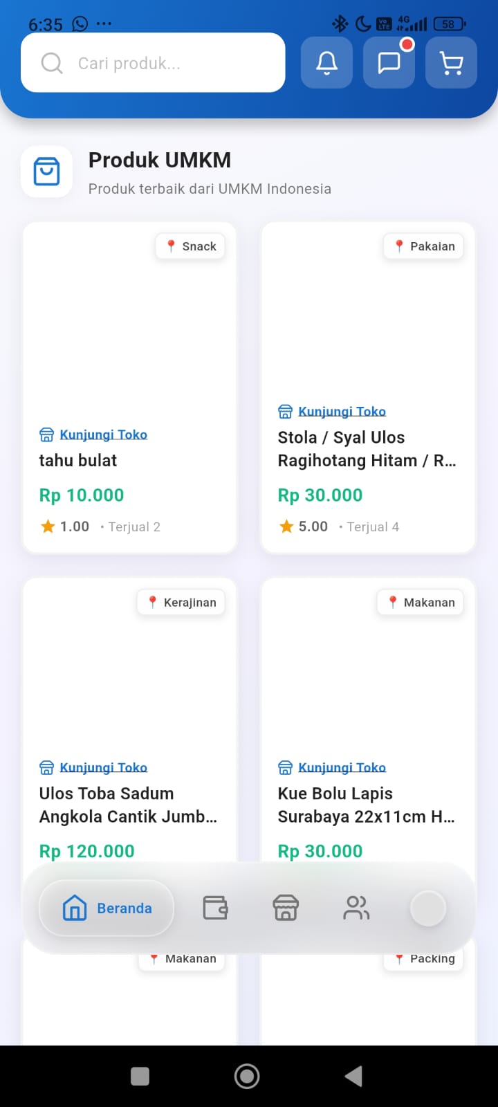 Bangkit Usaha UMKM Marketplace